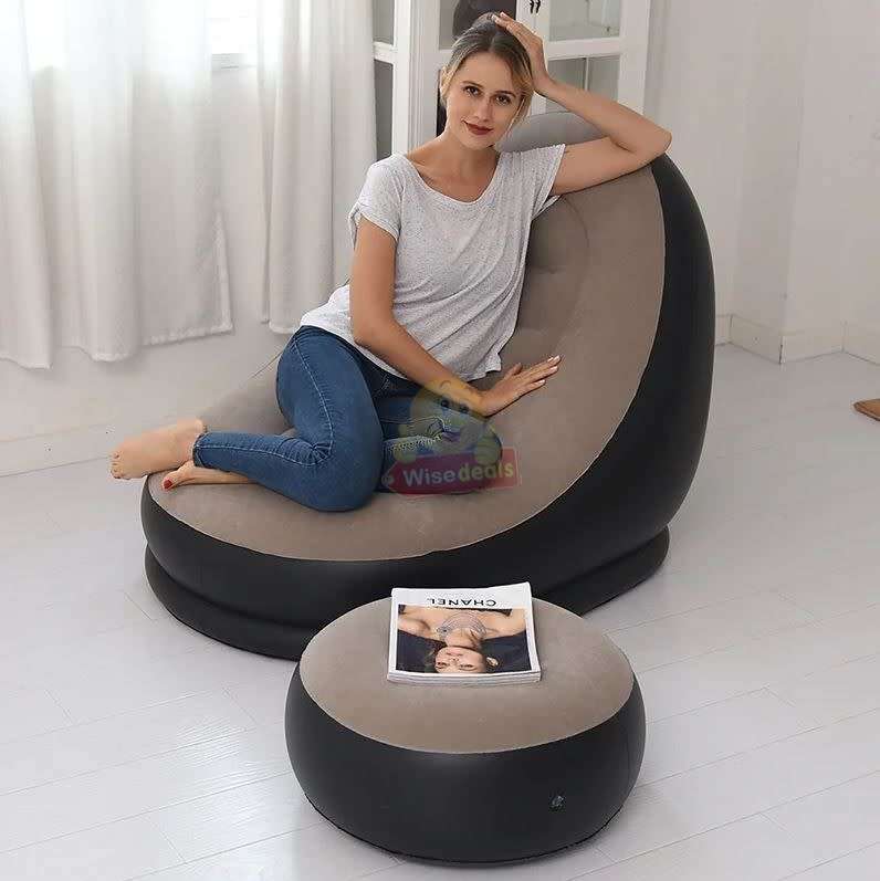 Very Comfortable and Large Inflatable Sofa with Foot Stool / Table - START R1 ONLY