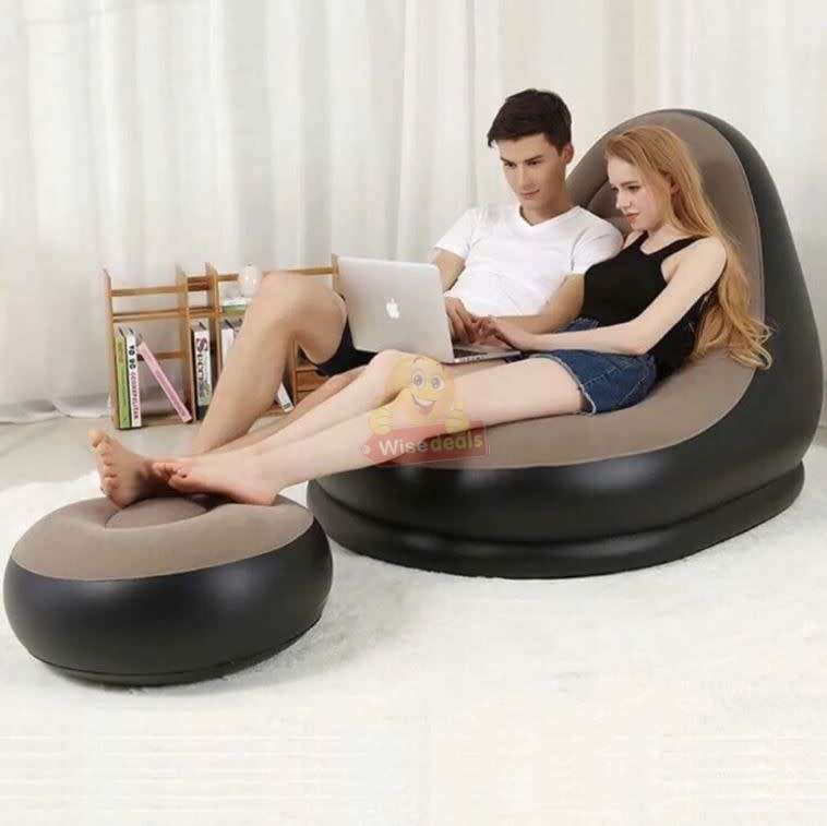 Very Comfortable and Large Inflatable Sofa with Foot Stool / Table - START R1 ONLY