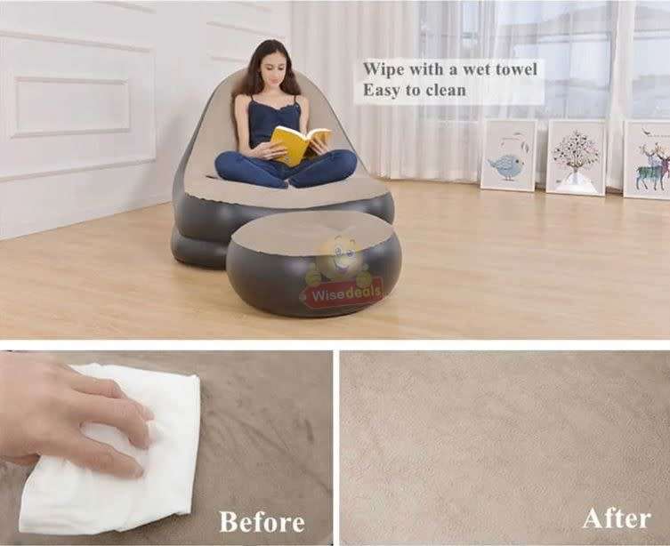 Very Comfortable and Large Inflatable Sofa with Foot Stool / Table - START R1 ONLY