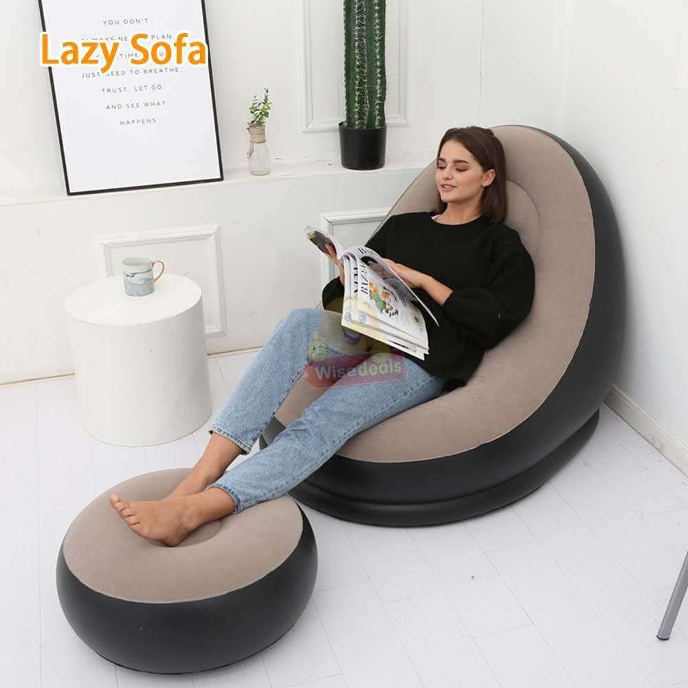 Very Comfortable and Large Inflatable Sofa with Foot Stool / Table - START R1 ONLY
