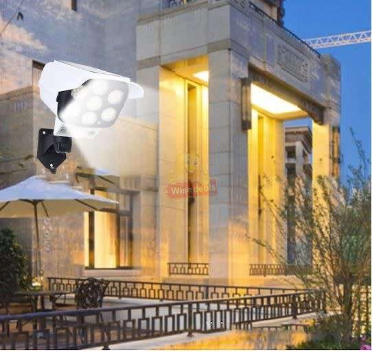 150W SOLAR PIR Motion Sensor Camera Light with Remote Control, 3 Setting Modes