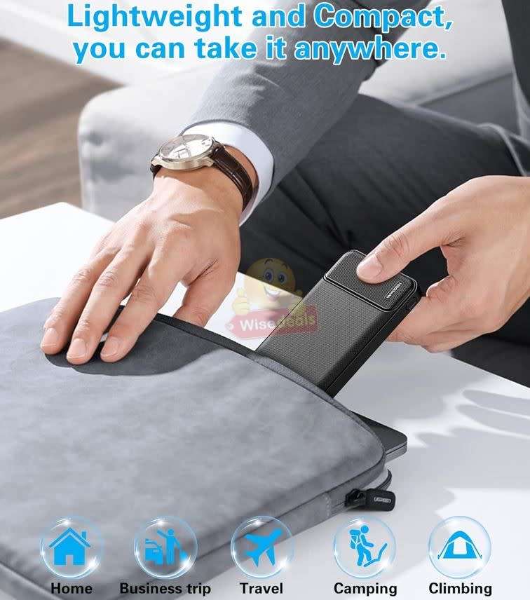 3 USB Backup Power Bank 18 000mAh with Flashlight