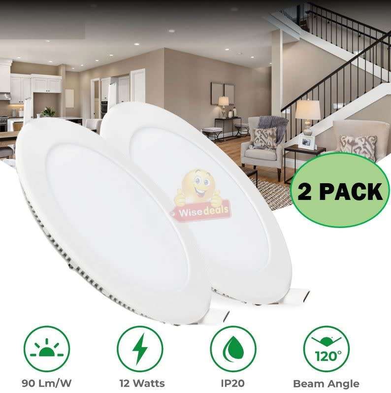 Twin Pack 12W LED Downlight 220V