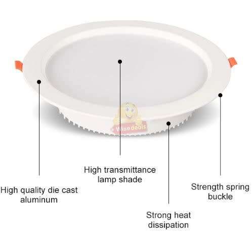 Twin Pack 12W LED Downlight 220V