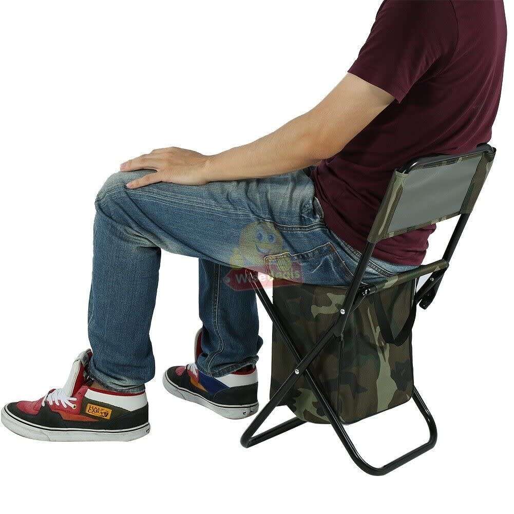 High-Quality Steel and 600D Durable Oxford Fabric Outdoor Foldable Chair with Cooler