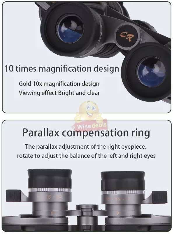 20X50 HD Magnification Binoculars, Adjustable and Night Vision