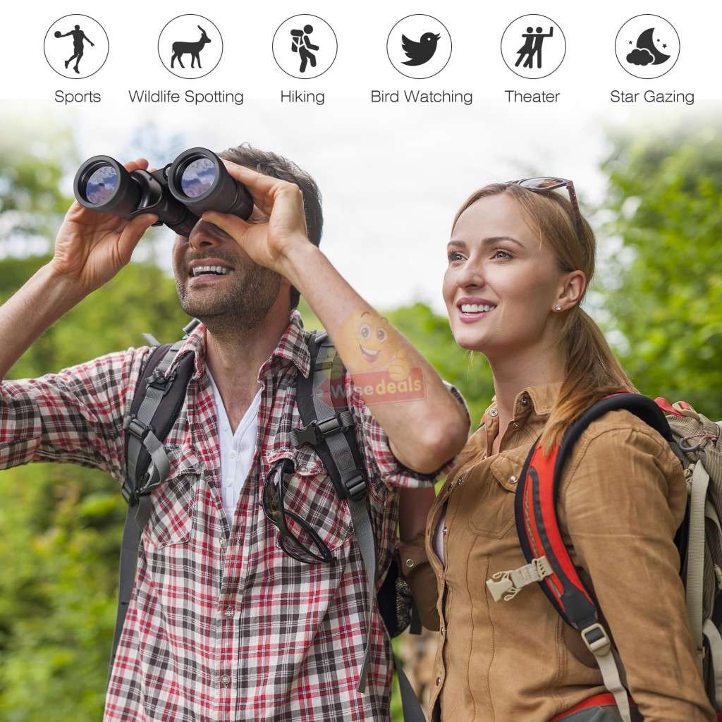 20X50 HD Magnification Binoculars, Adjustable and Night Vision