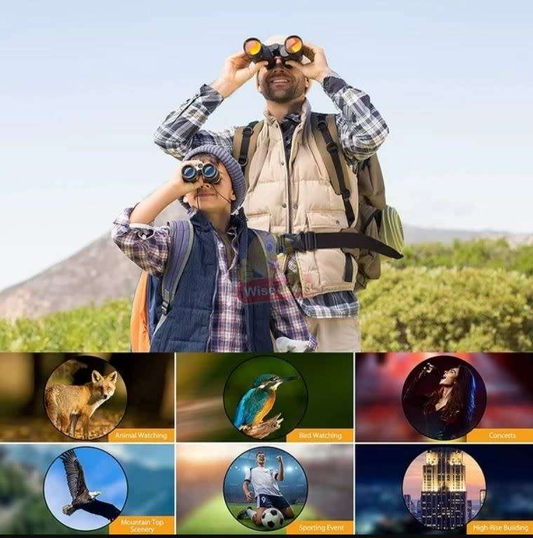 20X50 HD Magnification Binoculars, Adjustable and Night Vision