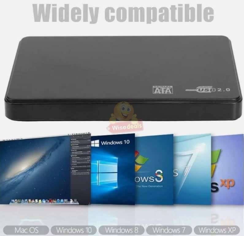 2.5-inch Hard Drive Box SATA USB 2.0 Portable SSD Disk HDD External Hard Disk Enclosure Case