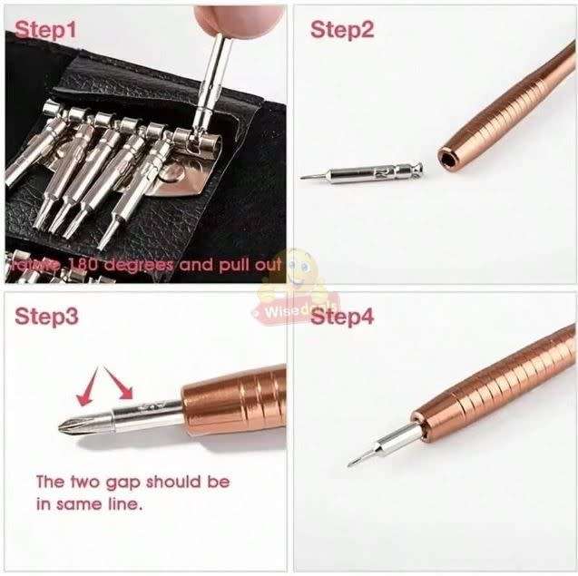 25-in-1 Multi-purpose Precision Screwdriver Wallet Set - START R1 ONLY