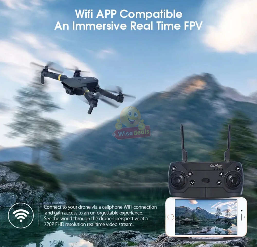 Foldable 998 Pro WIFI Drone with Dual Cameras