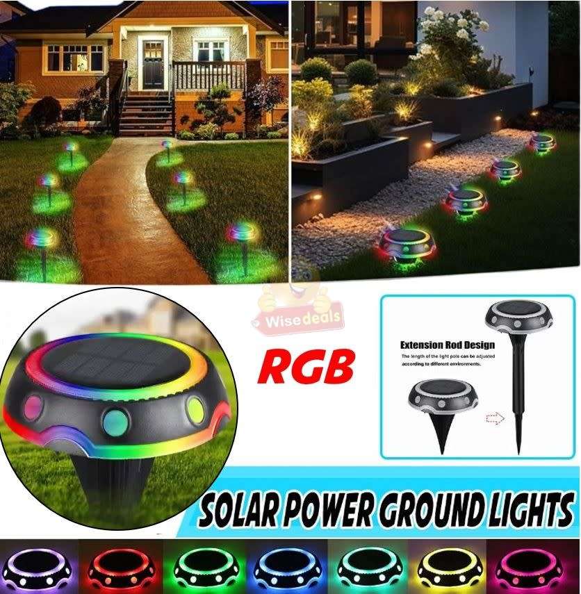 Waterproof LED SOLAR Ground Light with Rechargeable Battery - START R1 ONLY