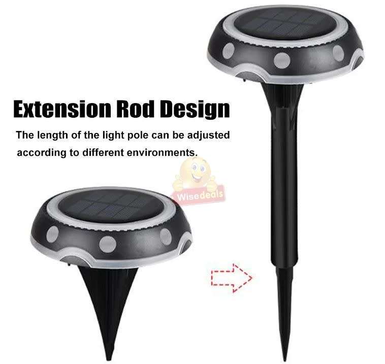 Waterproof LED SOLAR Ground Light with Rechargeable Battery - START R1 ONLY