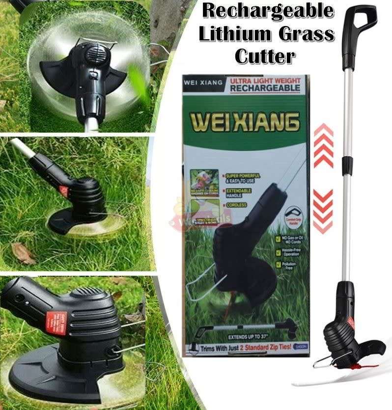 Cordless Rechargeable Lithium Cordless Electric Grass Trimmer & Cutter
