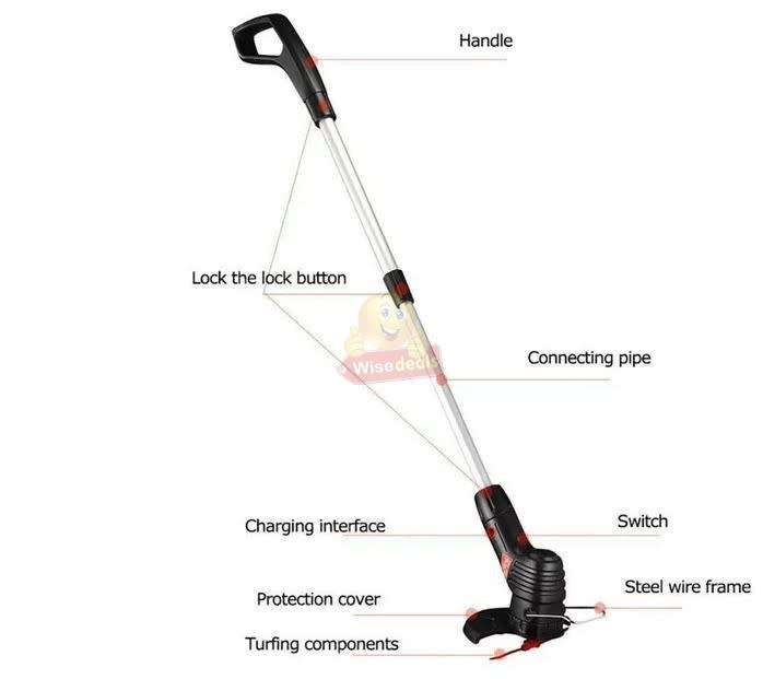 Cordless Rechargeable Lithium Cordless Electric Grass Trimmer & Cutter