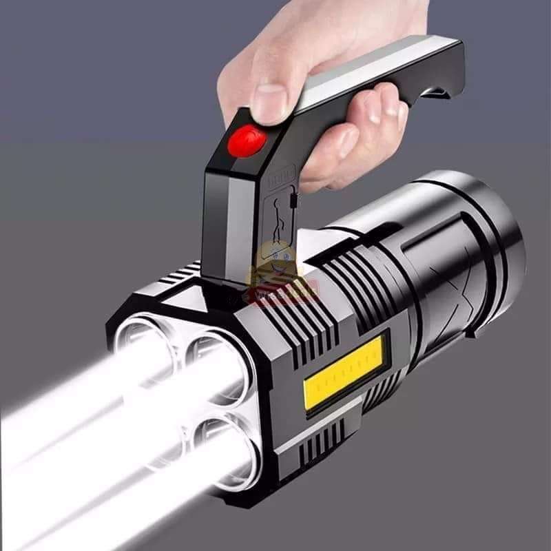 Super Far Distance COB LED Search and Flash Light, USB Interface, Mobile Power Bank