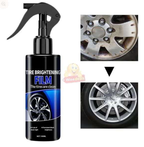 Tyre Brightening Spray for Stain Removal, Rim and Tyre Shine