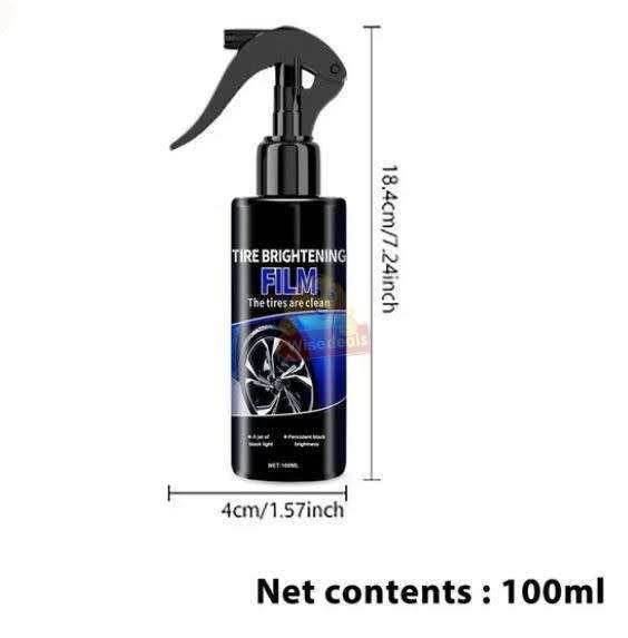 Tyre Brightening Spray for Stain Removal, Rim and Tyre Shine