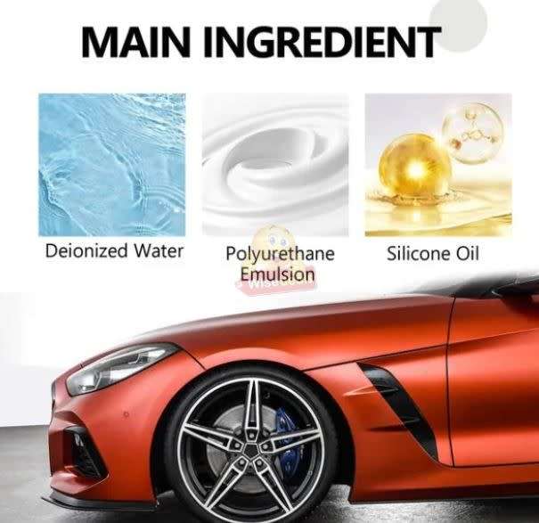 Tyre Brightening Spray for Stain Removal, Rim and Tyre Shine