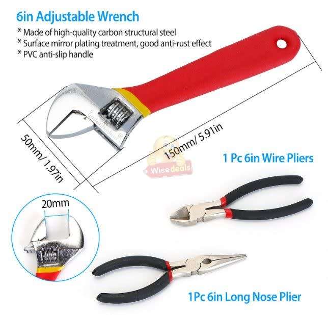 129 Piece Tool Kit for the Household or Professional use in a foldable Carry Case - START R1 ONLY