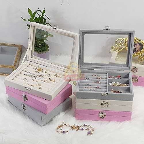 Exquisite Velvet Jewellery Box and Organizer for all you Jewellery - START R1 ONLY