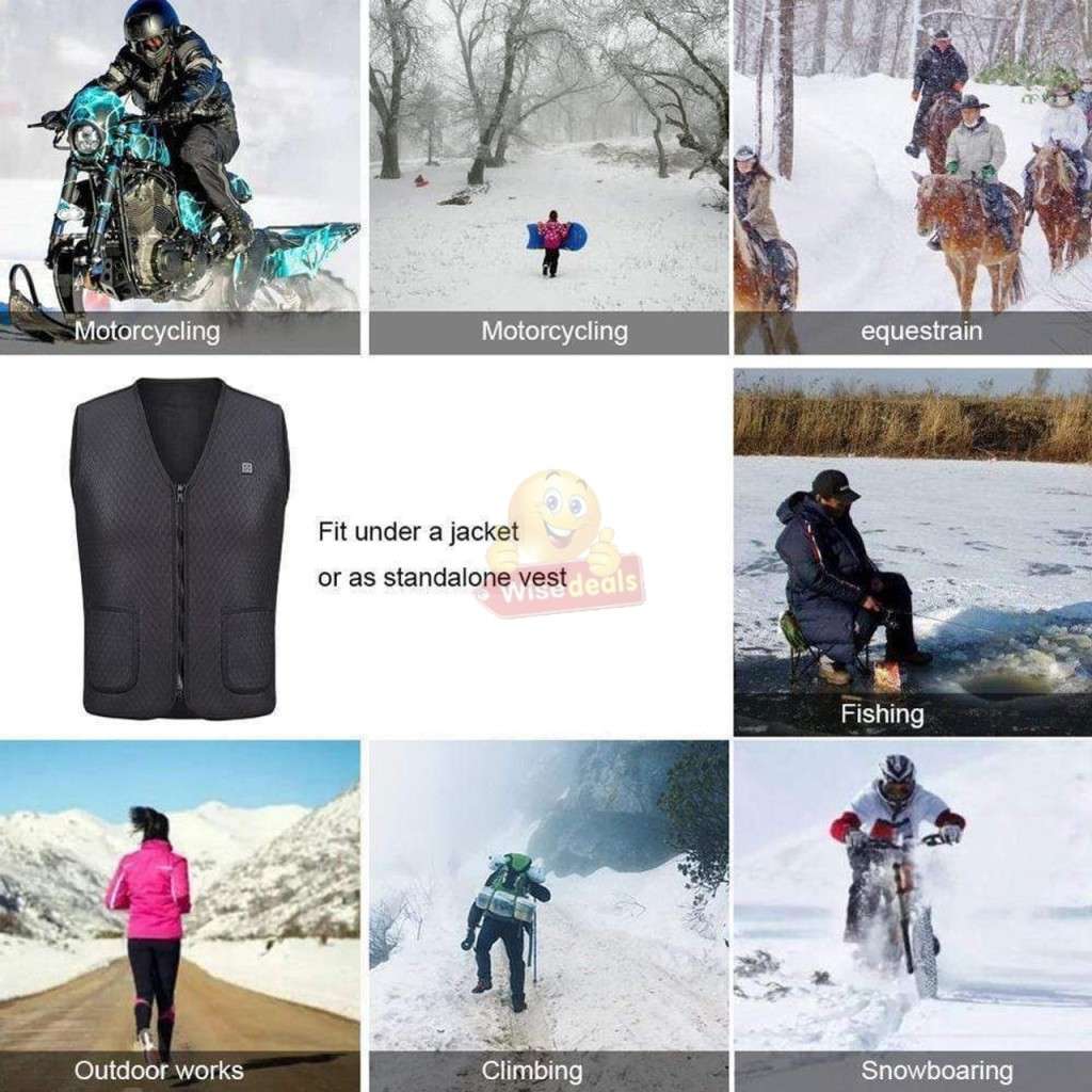 Unisex Electric USB Heated Vest, Temperature Control, High Quality, ONLY LARGE - START R1 ONLY