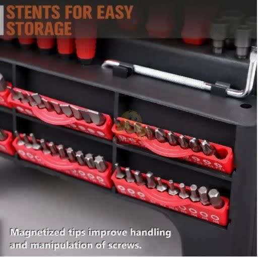 100 Piece Screwdriver and Bit Tool Kit  Everything you need in One Kit - START R1 ONLY