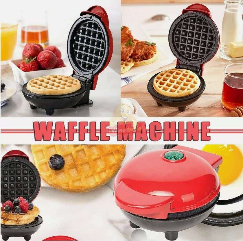 Waffle Maker for Waffles, Paninis, Cake and even Biscuit Pizzas, Non-Stick Surface