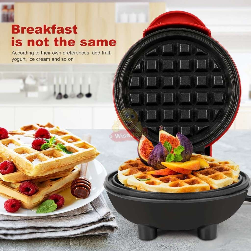 Waffle Maker for Waffles, Paninis, Cake and even Biscuit Pizzas, Non-Stick Surface