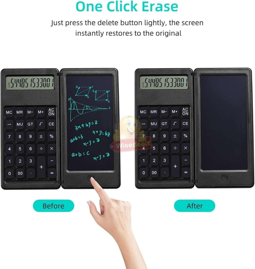 LCD Tablet Calculator, One-key Clear, Digital High-definition Display - START R1 ONLY