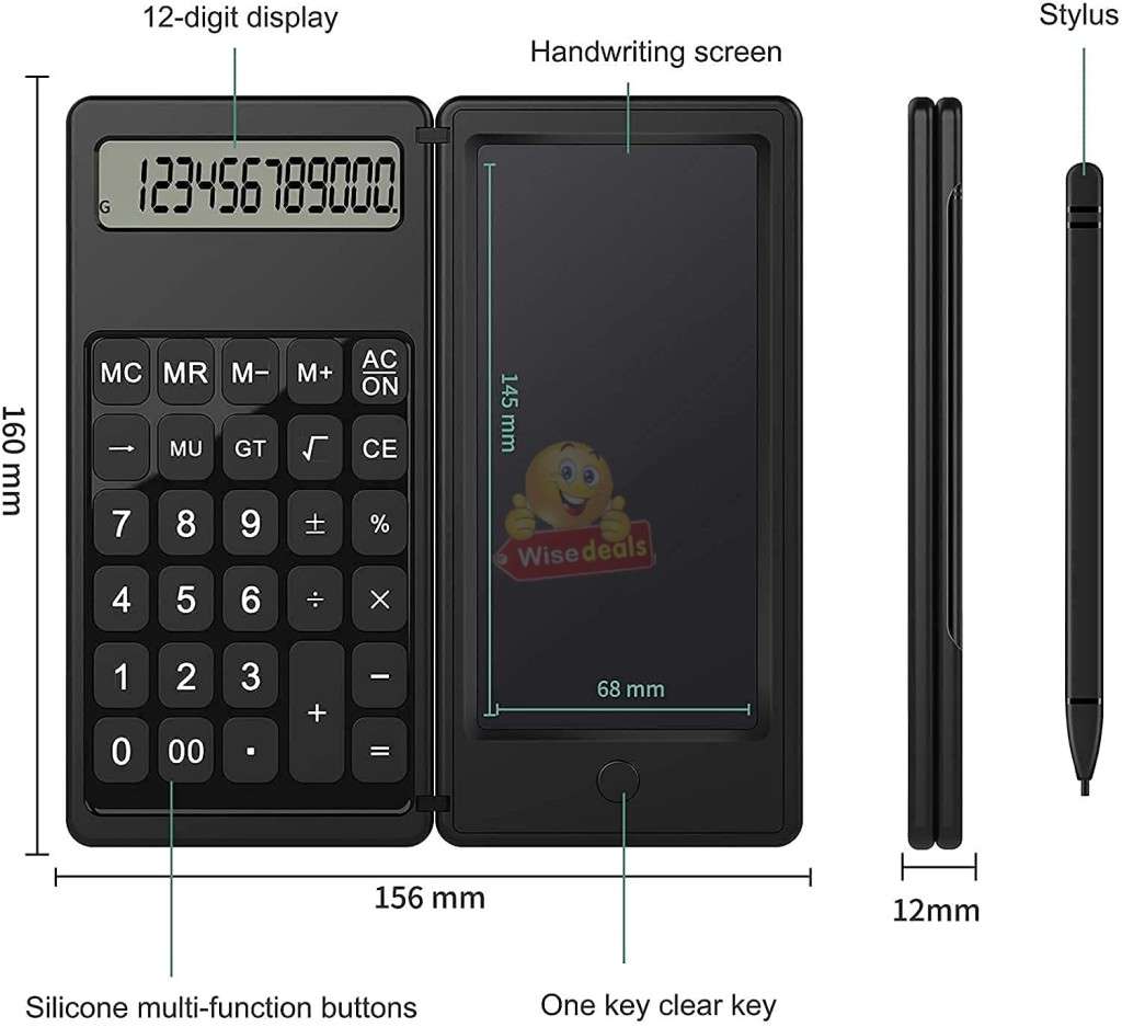 LCD Tablet Calculator, One-key Clear, Digital High-definition Display - START R1 ONLY