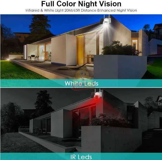 Waterproof IP WIFI Solar Camera with V380 PRO App