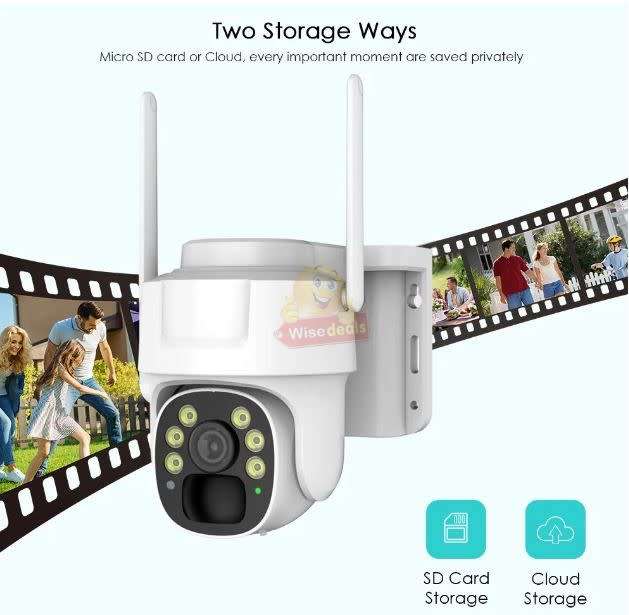 Waterproof IP WIFI Solar Camera with V380 PRO App