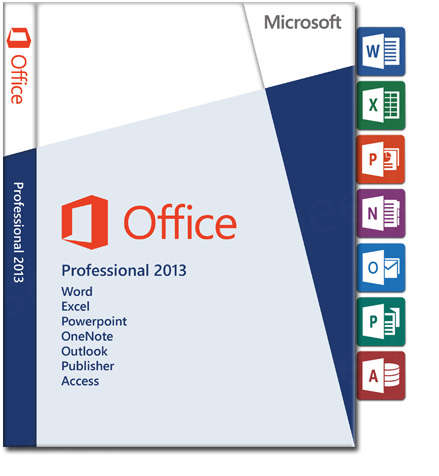 Microsoft Office Professional 2013 - Full Retail Version DVD - 32 & 64 bit
