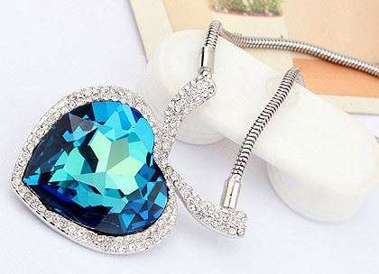 Genuine Swarovski Austrian Sapphire Necklace