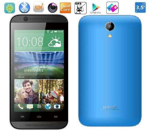 3.5" Android Dual Core 4.4 Smartphone, Wi-Fi, Dual Sim, Dual Cameras, Wi-Fi, LCD Screen - Blue
