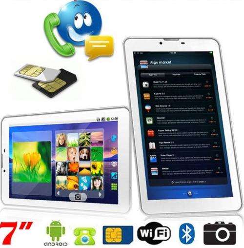 7" Dual Core Android Tablet Smartphone, Dual Sim Card Slots, Dual Cameras, Wi-Fi - White