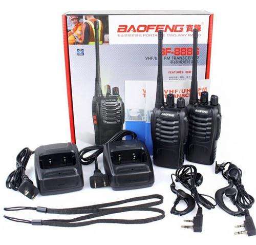 2 Piece Baofeng BF-888S 2 Way Hand Radio Set, Li-ion 1500mAh Battery, PC Software Programmable etc..