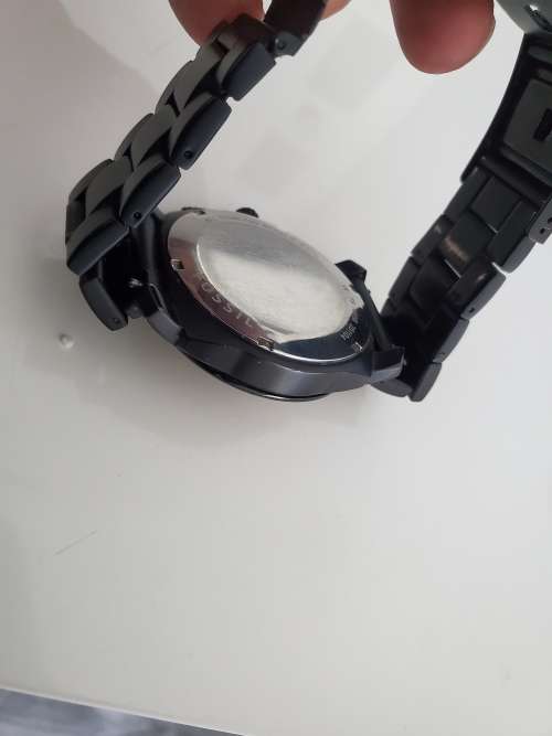 FOSSIL BLACK CARBON CHRONOGRAPH MENS WATCH
