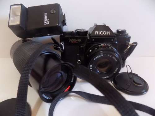 Vintage RICOH kr-5 Super Camera, Albinar Lens & Unomat Flash