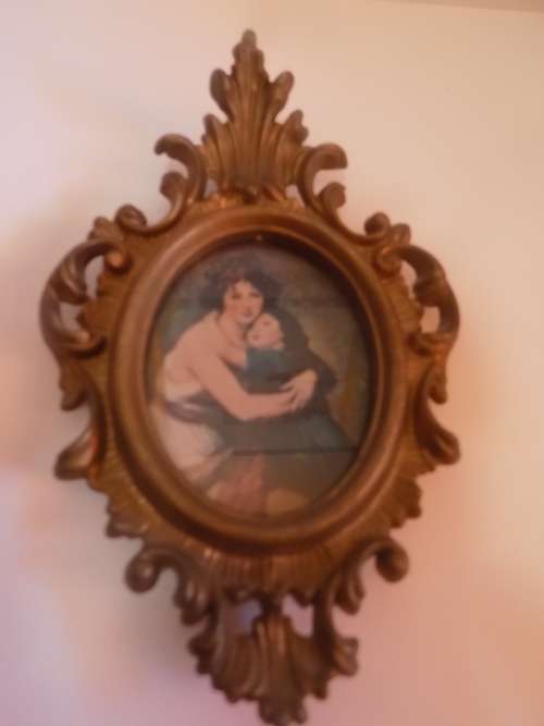 Decorative Molded Frame with Oval Print - Made in Hong Kong