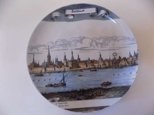 Duffeldorff as it appeared in 1650 Large Wall Hanging Plate