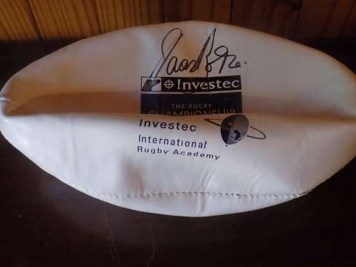 Normal Size Rugby Ball Signed by Naas Botha