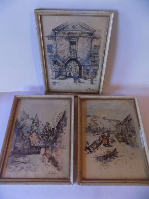 Set of Three High Value Jan Van Korthals Prints - Please Google