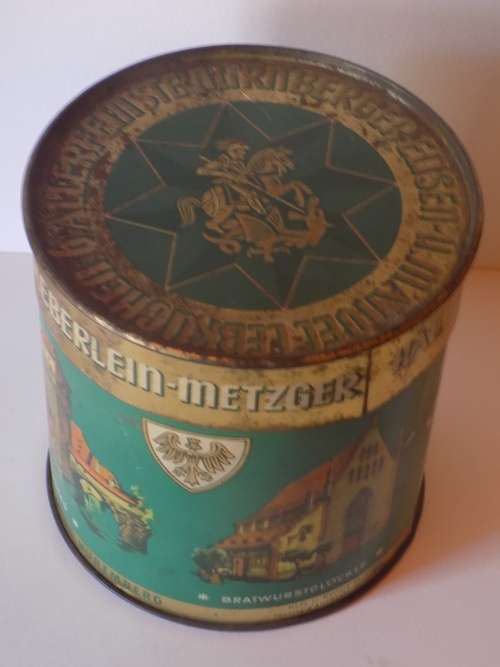 Vintage Haeberlein-Metzger Tin - Made in Western Germany