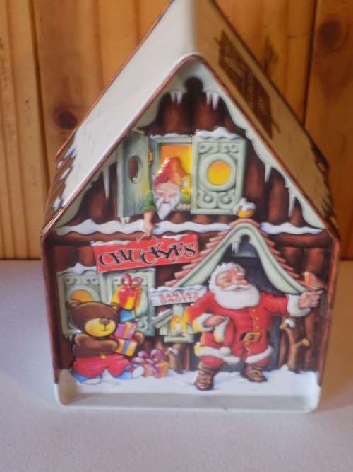 2009 Woolworth's Santa's Workshop Tin with Raised Detail