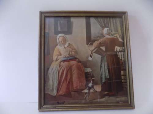 Small Framed Vibrant Victorian Print