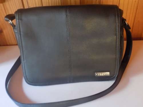 Black OKPTA ROSSI Clutch Leather Bag