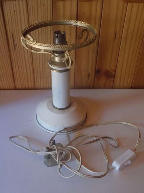 Vintage All Metal Decorative Lamp - No Lampshade