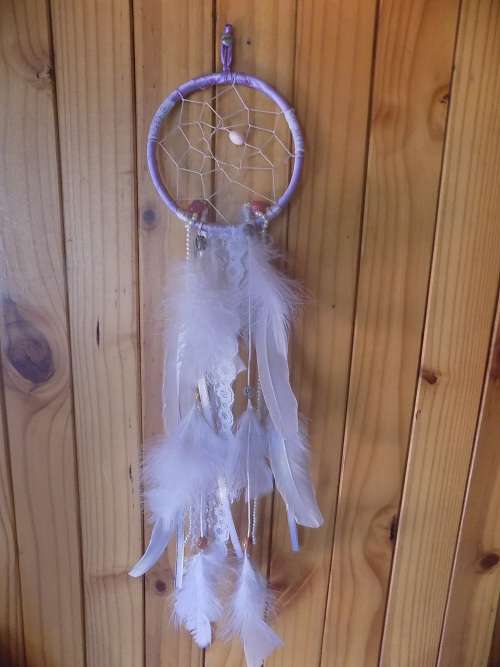 Decorative Dream Catcher Wall Hanging in Light Colours